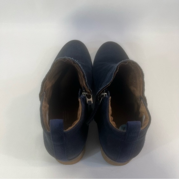 Toms Deia Ankle Booties Womens 10
Blue Suede Zip Stacked Heel Toms Round - Picture 8 of 11